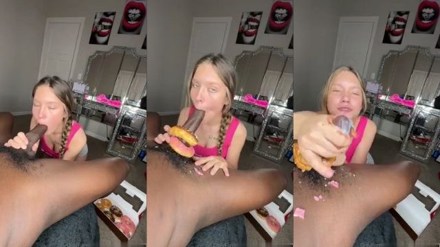 Sno Marie Recouvre sa Bite de Donuts Vidéo Porno Leaks Borntobefuck